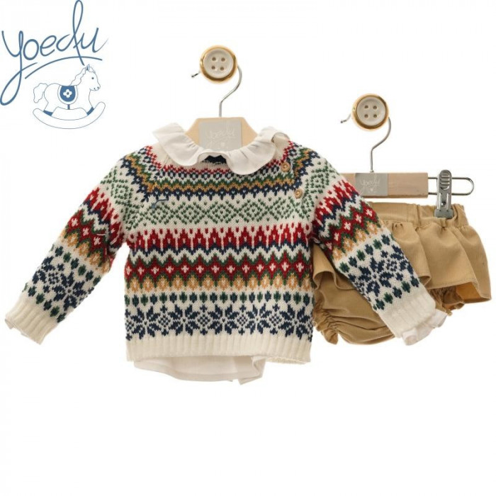 JERSEY JAQUARD+RANITA+CAMISA MARINO NIÑA