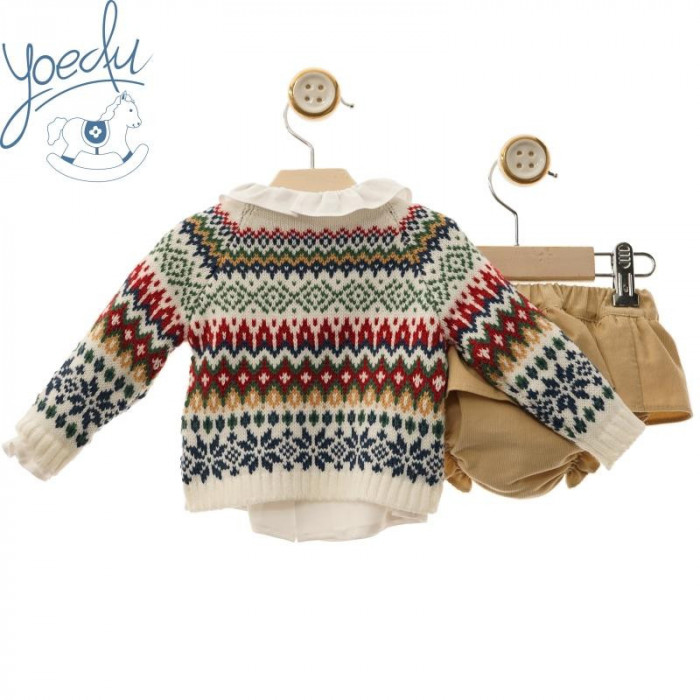 JERSEY JAQUARD+RANITA+CAMISA MARINO NIÑA