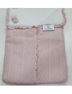 SACO NANA LANA HOJAS ROSA...