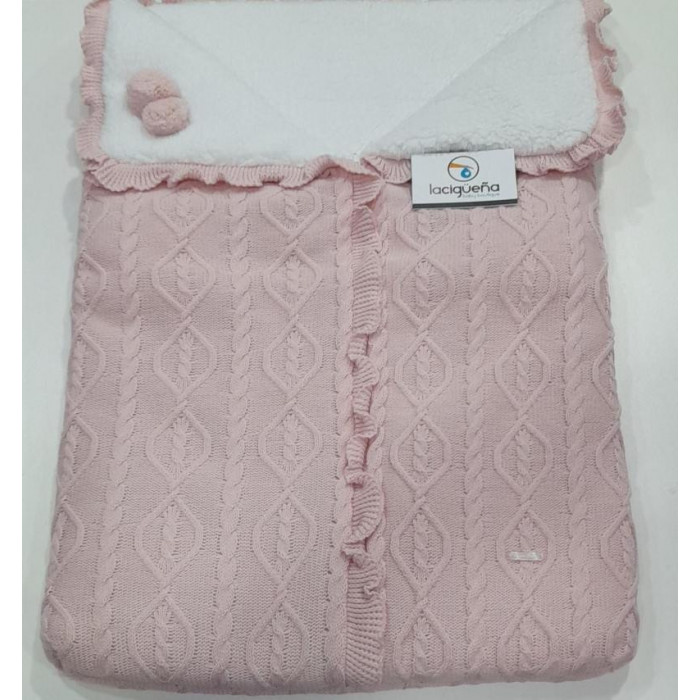 SACO NANA LANA HOJAS ROSA DULCE...