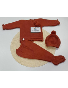 CONJ.3P LANA POM POM ARCILLA