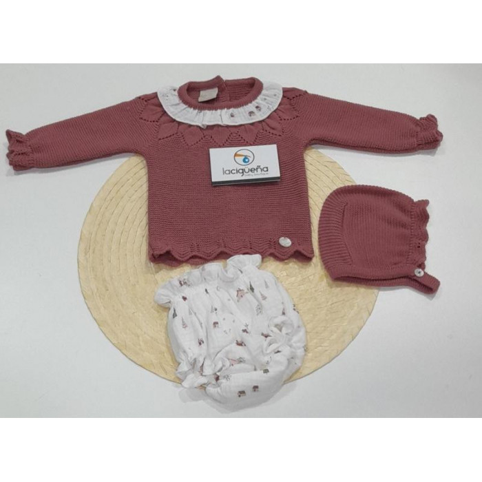 JERSEY LANA CON BRAGUITA Y GORRO...