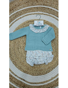 JERSEY LANA VERDE CON BRAGA...