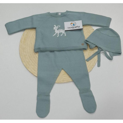 CONJ.3P LANA CIERVO VERDE