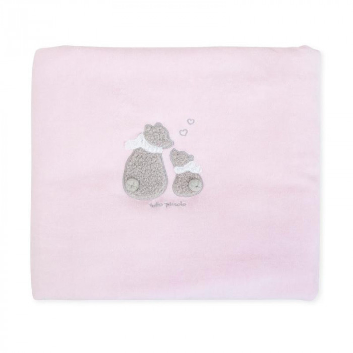 MANTA TUNDOSADO ROSA AMOROSO GRIS