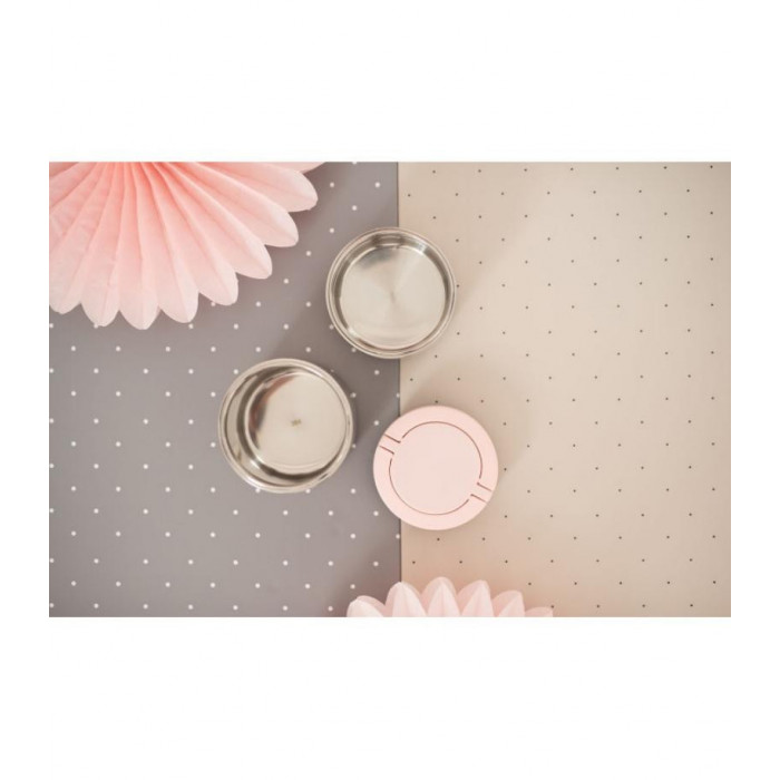 TERMO SOLIDOS 820ML ACERO TRIANGLES ROSA