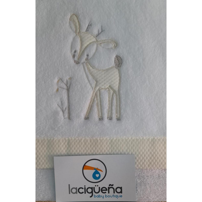 JUEGO SABANAS CUNA MICROLINA CIERVO BEIG