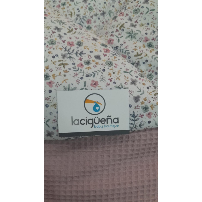 SACO NANA PIQUE ROSA EMP INTERIOR FLORES