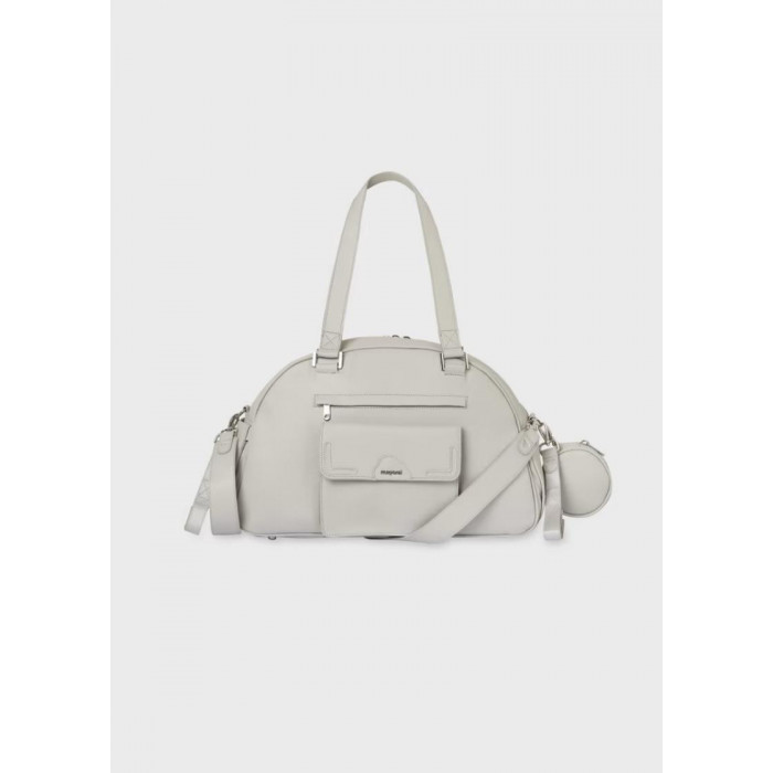 BOLSO SILLA PIEL GRIS CON ACCESORIOS...