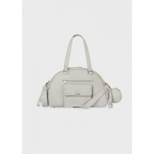 BOLSO SILLA PIEL GRIS CON...