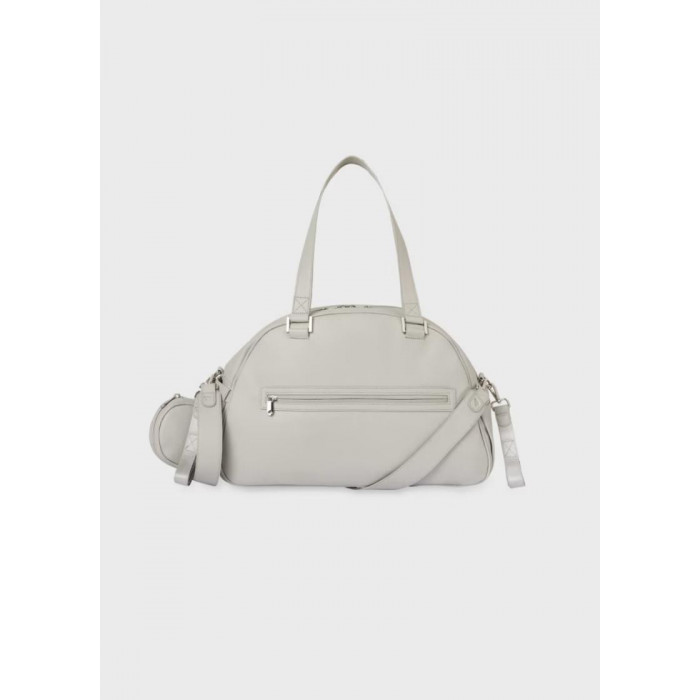 BOLSO SILLA PIEL GRIS CON ACCESORIOS...