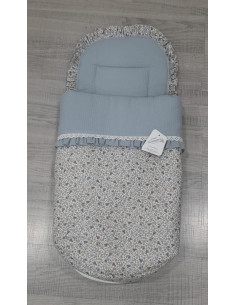 SACO CAPAZO 843 FLORES AZUL...