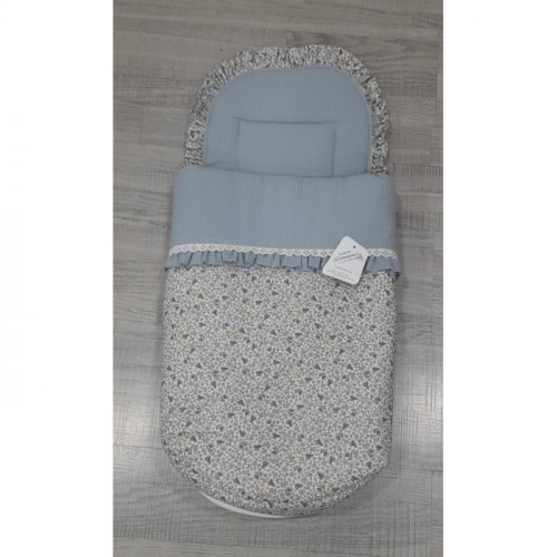 SACO CAPAZO 843 FLORES AZUL...