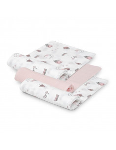 PACK 3 GASAS BAMBU MOON ROSA