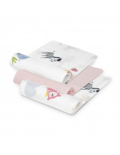 PACK 3 GASAS BAMBU JUNGLA ROSA