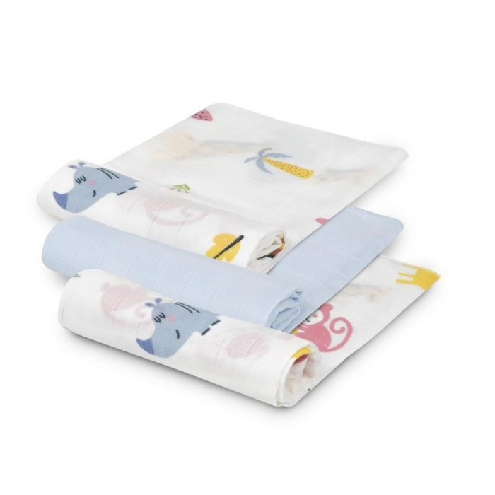 PACK 3 GASAS BAMBU JUNGLA CELESTE