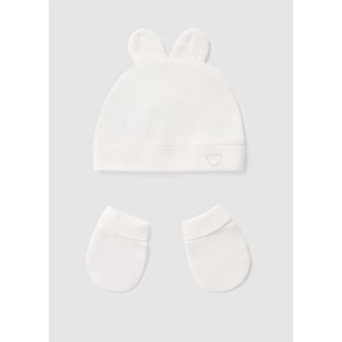SET GORRITO Y MANOPLAS RAYADO BLANCO...