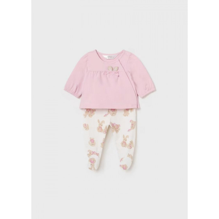 CONJUNTO ALGODON CONEJITOS ROSA MAYORAL