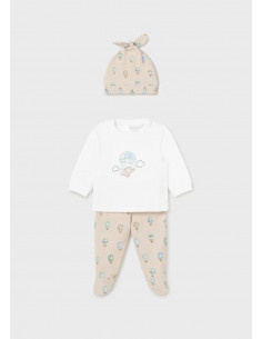 CONJUNTO ALGODON CON GORRO...