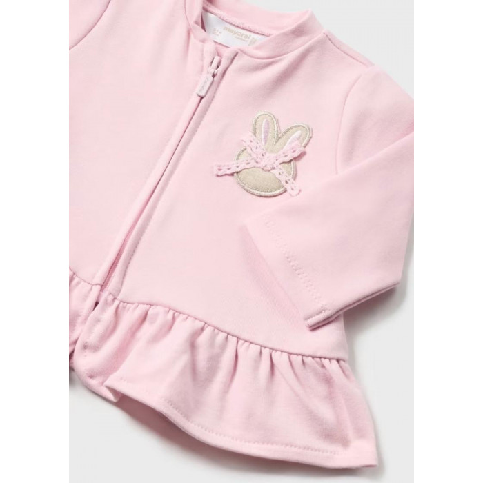 CHANDAL 3 PIEZAS ALGODON CONEJITOS ROSA