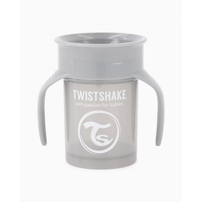 TAZA APRENDIZAJE 360º GRIS TWISHAKE