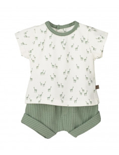 CONJUNTO ALGODON MANGA...