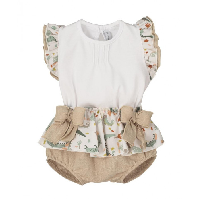 CAMISETA SIN MANGA + BRAGA VOLANTES...