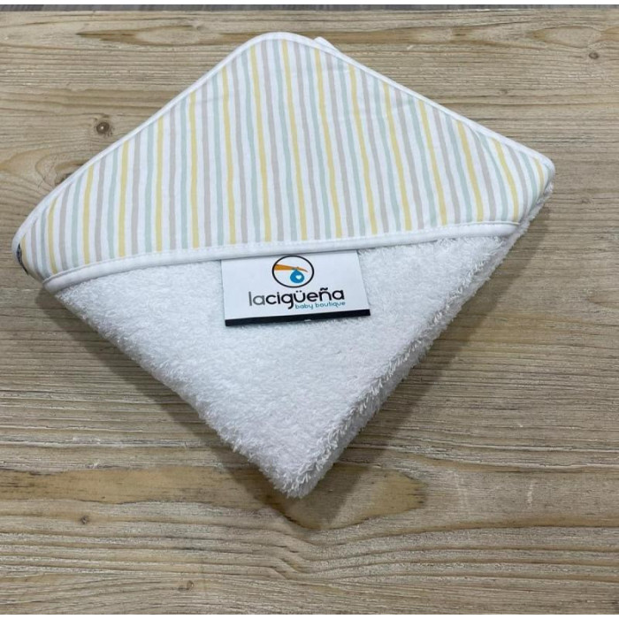 CAPA BAÑO MAXI LAVANDA RAYAS VERDE...