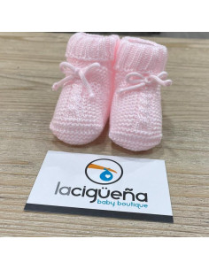 BOTITA HILO TRENZAS LAZO ROSA