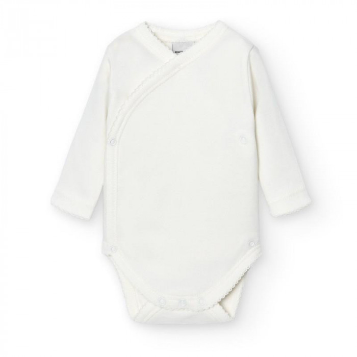 BODY CRUZADO BEIG MANGA LARGA TALLA 0...