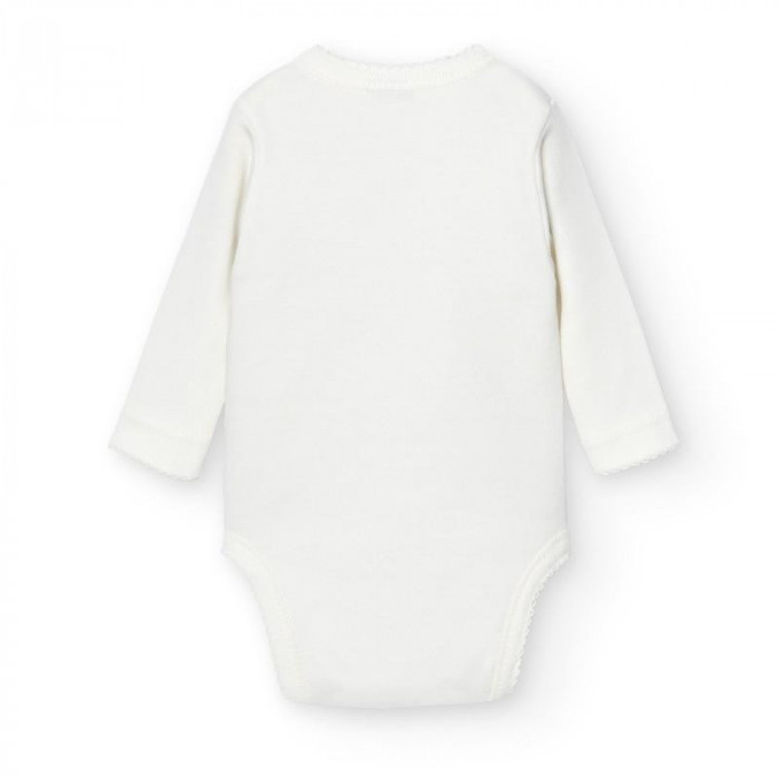 BODY CRUZADO BEIG MANGA LARGA TALLA 0...