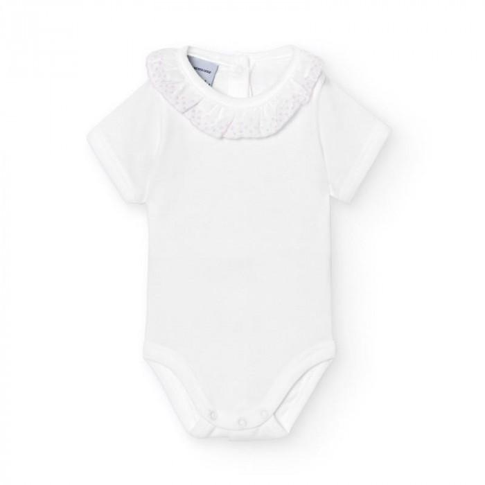 BODY S M/C CUELLO PUNTILLA BLANCO...