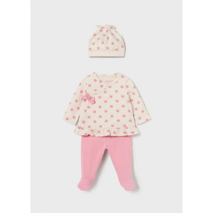 CONJUNTO 3 PIEZAS ALGODON LUNARES...