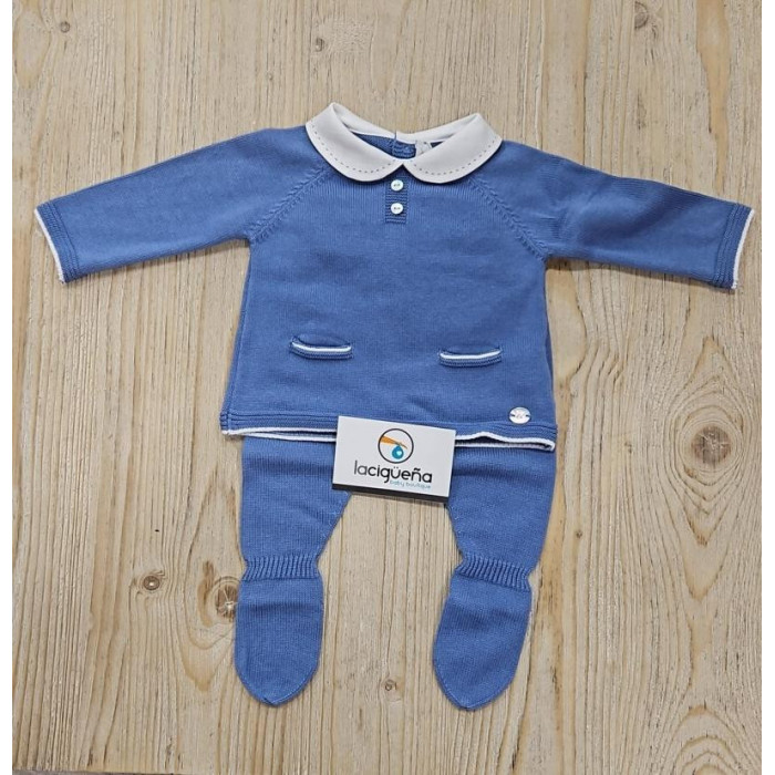 CONJUNTO HILO MANGA LARGA AZULON...