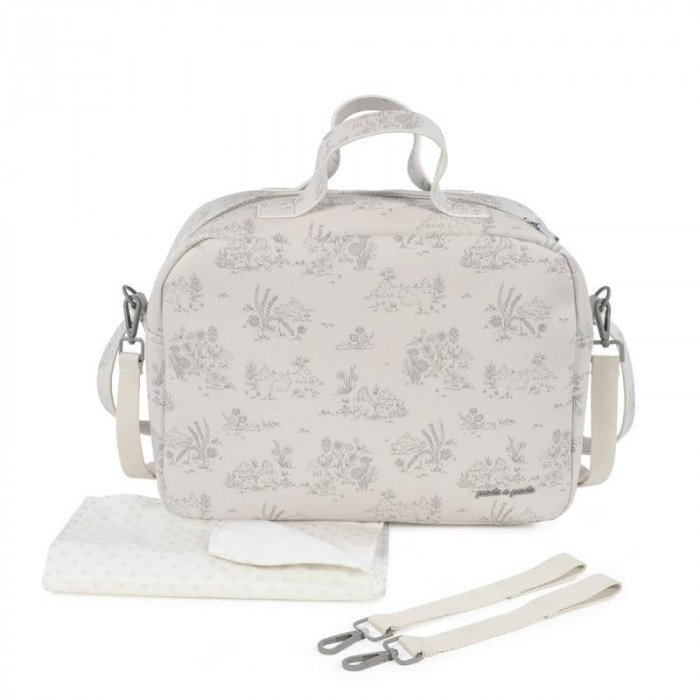 BOLSO SILLA PIEL TOILE DE JOUY BEIG...