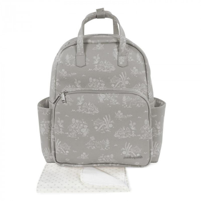 MOCHILA PIEL TOILE DE JOUY GRIS...