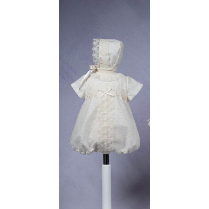 PELELE MANGA CORTA CON GORRO ORGANZA...