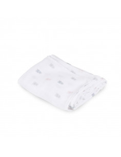 MUSELINA BAMBU BEAR ROSA...