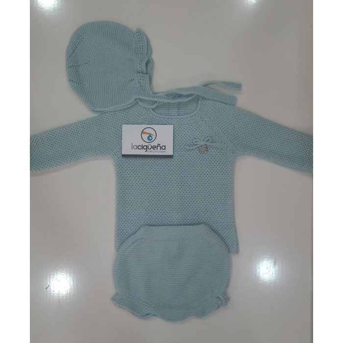 JERSEY LANA+BRAGA+GORRO PUNTO LISO...