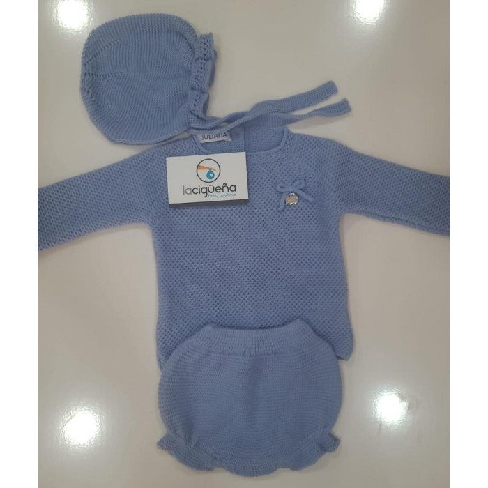 JERSEY LANA+BRAGA+GORRO PUNTO LISO...