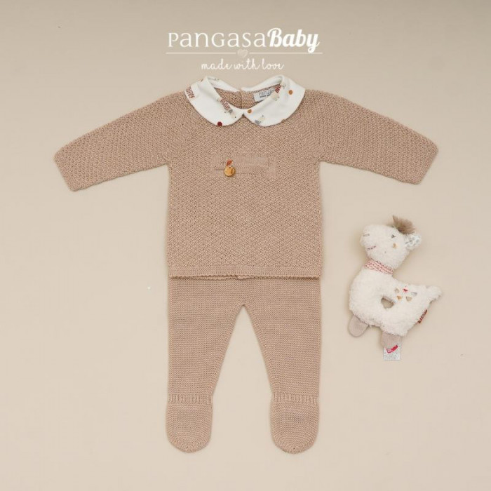 CONJUNTO 3 PIEZAS LANA PERRO CAMEL...