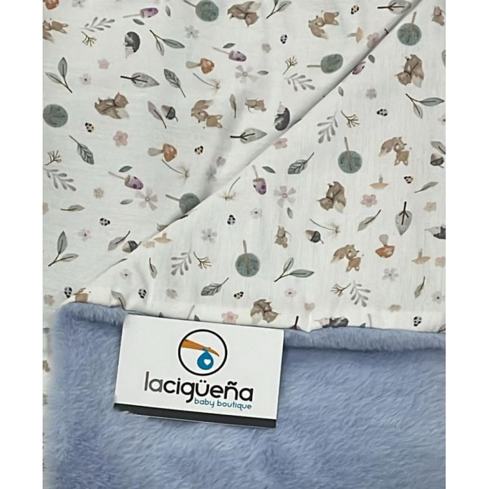 MANTA REVERSIBLE ROQUE PELITO AZUL...