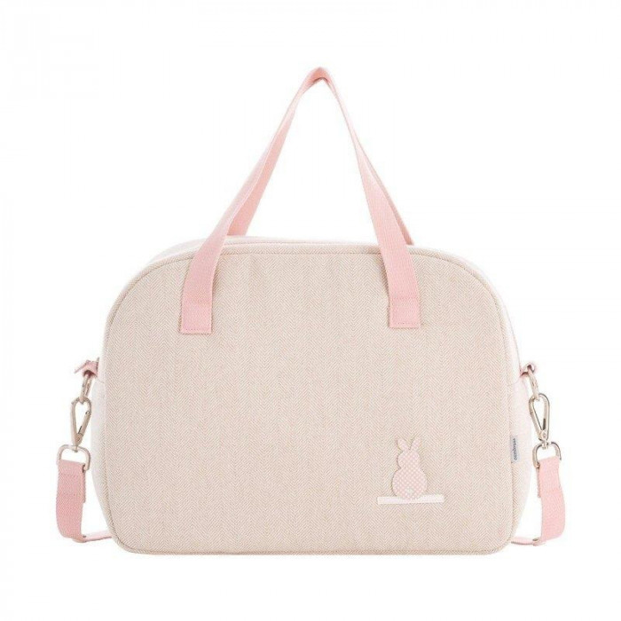 BOLSO MATERNAL PROME LINO ROSA CAMBRASS