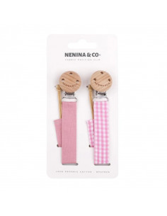 PACK 2 CADENAS CHUPETE TELA...