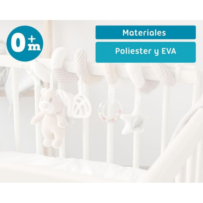 SONAJERO ESPIRAL OSITO BEIG KIO KIDS