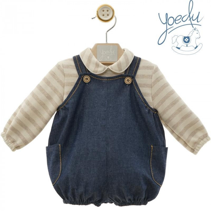 PETO VAQUERO CON JERSEY PUNTO RAYAS...