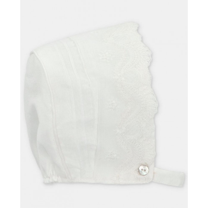 PELELE MANGA LARGA CON GORRO ORGANDI...