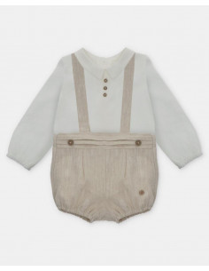 PETO LINO CAMEL CON CAMISA...