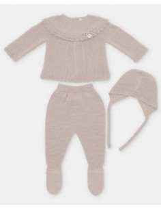 CONJUNTO LANA PEONIA ROSA...