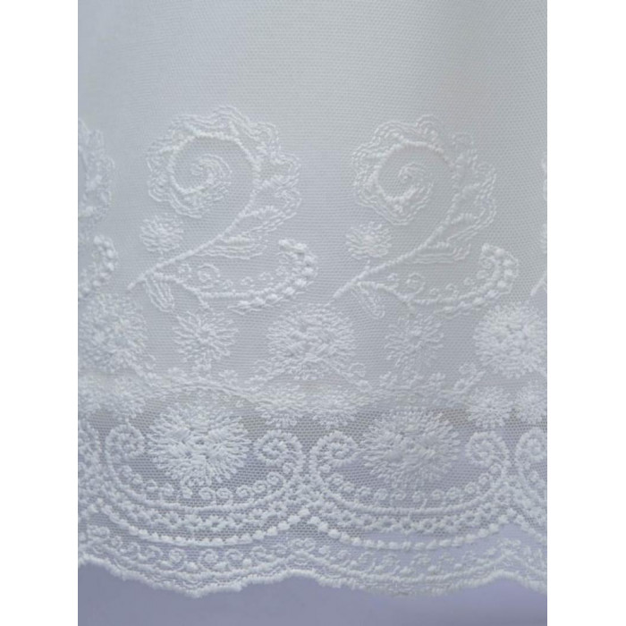 VESTIDO CON GORRO BEIG TUL BORDADO BEIG